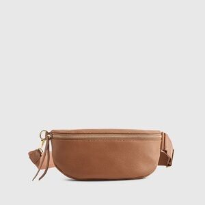 Italian Pebbled Leather Sling / Belt Bag